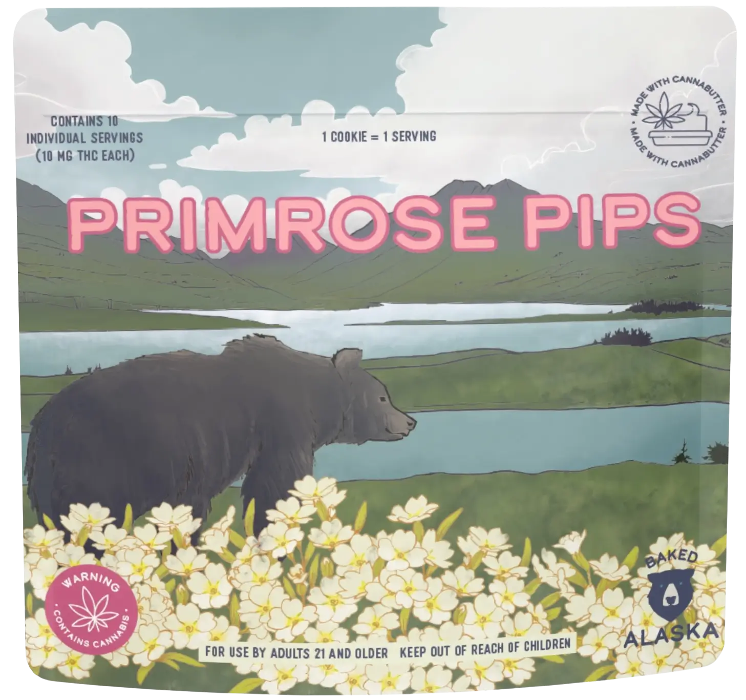 View of the beautiful Alaska-inspired product packaging